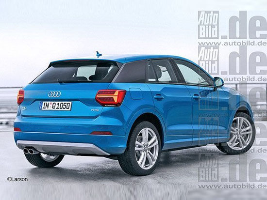 搭载多款动力 全新奥迪q1假想图再曝光